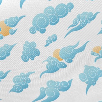 Chinese Cartoon Sky Twill