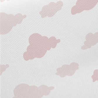 Cute Pink Clouds Twill