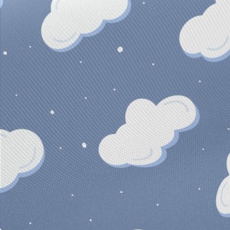 Cartoon Snowy Sky Twill