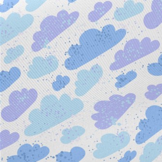 Blue Purple Clouds Twill