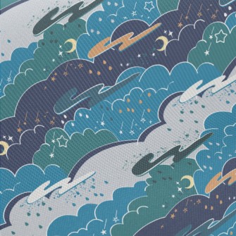 Magic Fairy Tale Night Sky Twill
