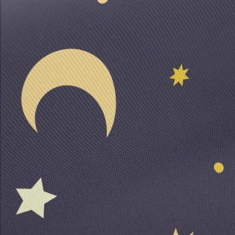 Cartoon Stars And Moon Twill
