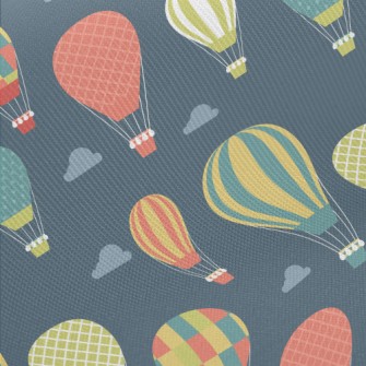 Colorful Pattern Hot Air Ballo Twill