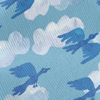 Watercolor Hand Drawn Migrator Standard Corduroy