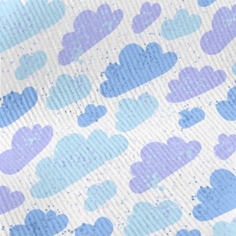 Blue Purple Clouds Standard Corduroy
