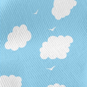 Flying Birds And White Clouds Standard Corduroy