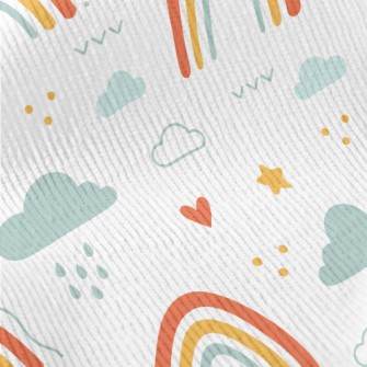 Cute Hand Drawn Rainbow Standard Corduroy