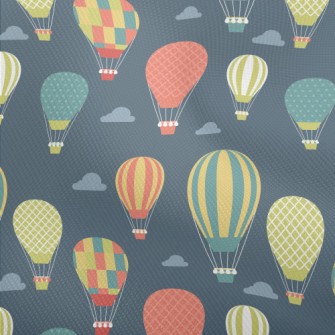 Colorful Pattern Hot Air Ballo Dobby