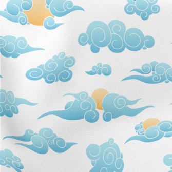 Chinese Cartoon Sky Stretch Ponte
