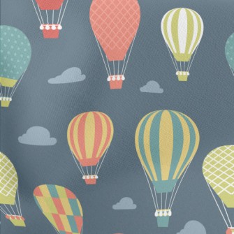 Colorful Pattern Hot Air Ballo Stretch Ponte