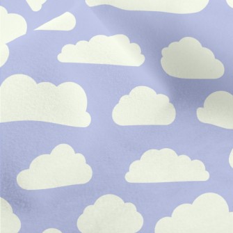 Blue Sky With Clouds Micro Fleece