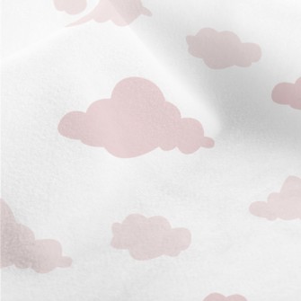 Cute Pink Clouds Micro Fleece
