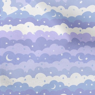 Magic Purple Night Sky Micro Fleece