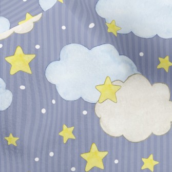 Watercolor Picture Book Starry Micro Fleece