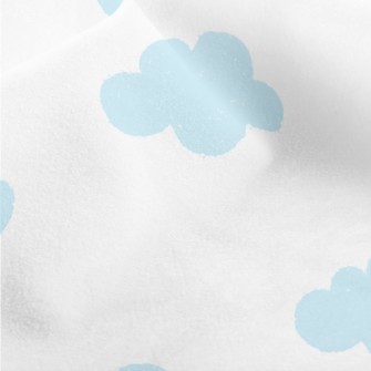 Light Blue Clouds Micro Fleece