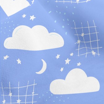 Hand Drawn Stars In The Night  Micro Fleece