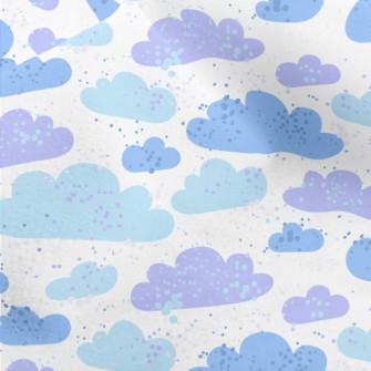 Blue Purple Clouds Micro Fleece