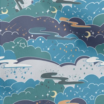 Magic Fairy Tale Night Sky Micro Fleece