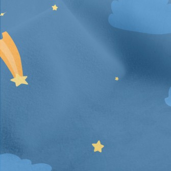 Cute Night Shooting Star Micro Fleece