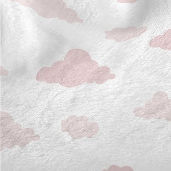 Cute Pink Clouds Minky