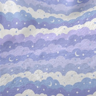 Magic Purple Night Sky Minky