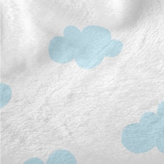 Light Blue Clouds Minky