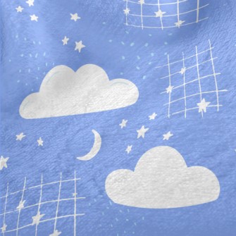 Hand Drawn Stars In The Night  Minky