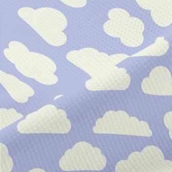 Blue Sky With Clouds Piqué