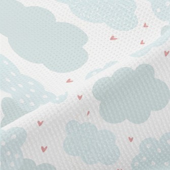 Hand Drawn Clouds And Love Hea Piqué