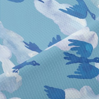 Watercolor Hand Drawn Migrator Piqué