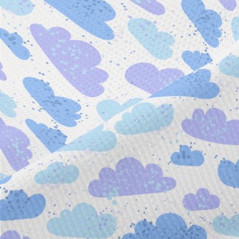 Blue Purple Clouds Piqué