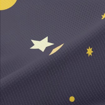 Cartoon Stars And Moon Piqué