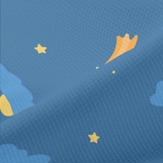 Cute Night Shooting Star Piqué