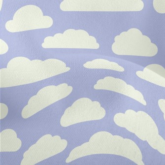 Blue Sky With Clouds Lightweight Performance Linen