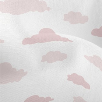 Cute Pink Clouds Lightweight Performance Linen