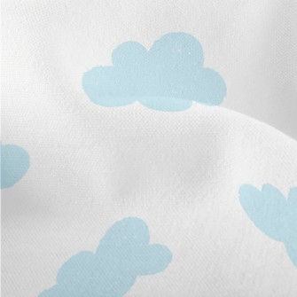 Light Blue Clouds Lightweight Performance Linen