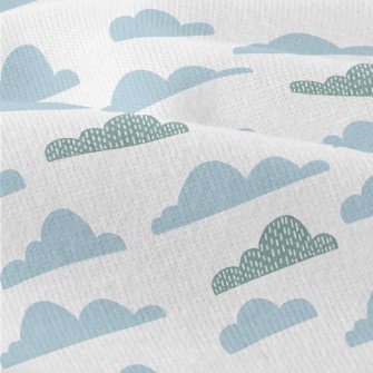 Hand Drawn Pattern Clouds Modern Jersey