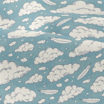 Retro Clouds And Feathers Modern Jersey
