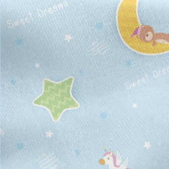 Starry Dream Stickers Jersey Backed Fleece