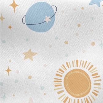 Beautiful Graffiti Starry Sky Jersey Backed Fleece