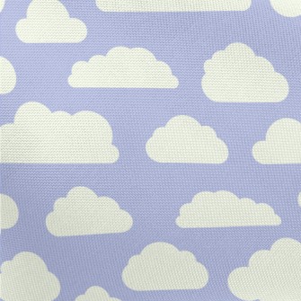 Blue Sky With Clouds Pongee