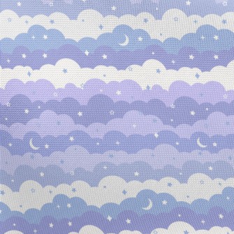 Magic Purple Night Sky Pongee