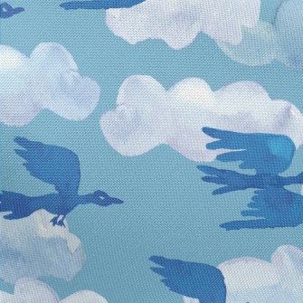 Watercolor Hand Drawn Migrator Pongee