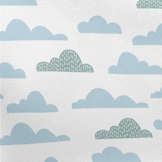 Hand Drawn Pattern Clouds Pongee