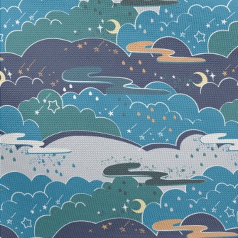 Magic Fairy Tale Night Sky Pongee