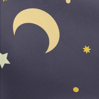 Cartoon Stars And Moon Pongee