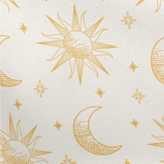 Hand Drawn Sun And Moon Symbol Pongee
