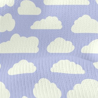 Blue Sky With Clouds Stretch Jersey