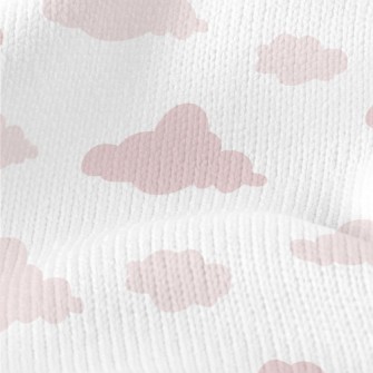 Cute Pink Clouds Stretch Jersey
