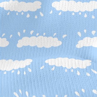 Rainy Day Hand Drawn Doodles Stretch Jersey